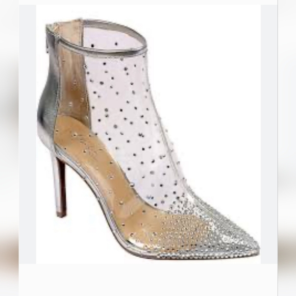 Jessica Simpson Zolie Rhinestone Ankle Boots - Picture 1 of 10